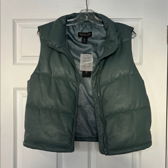 Rachel Zoe Jackets & Blazers - Rachel Zoe dark teal Satin Finish Outerwear